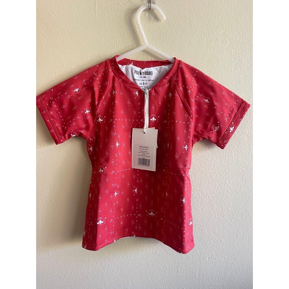 NWT Fin & Vince Rashguard Paisley Flame Trail 6/12
